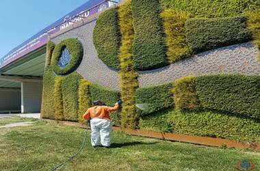 Sıhhiye Tren Durağı Duvar Çalışması